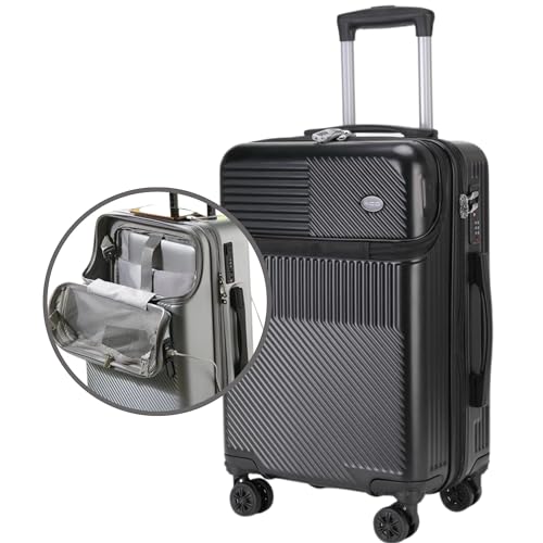 GMTA Mala de Viagem de Bordo 10Kg Rígida Padrão ANAC com 4 Rodas duplas 360° Cadeado Anti Furto Compartimento Exclusivo para Laptoop Saída USB para carregamento de Celular