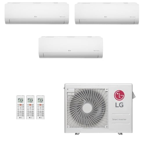 Ar-Condicionado Multi Split Inverter LG 24.000 (2x Evap HW 9.000 + 1x Evap HW 18.000) Quente/Frio 220V