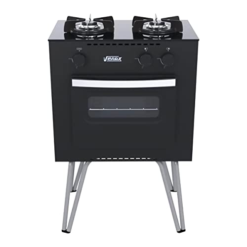 FOGAO A GAS MINI COOK 2 Q PRETO FOSCO GAS GLP