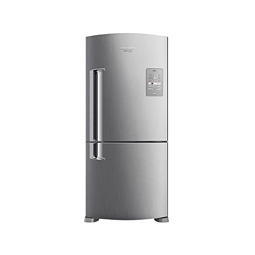 Geladeira Brastemp Frost Free Inverse 573 litros cor Inox com Smart Bar - BRE80AK 220V