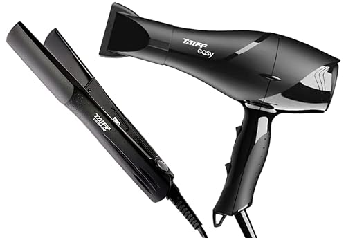 KIT TAIFF SECADOR PROFISSIONAL EASY 1700W - 127V + PRANCHA ALISADORA CERAMICA 180ºC - BIVOLT