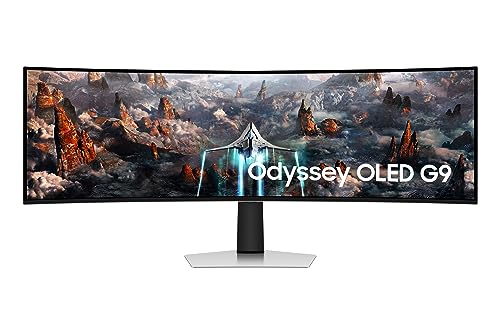 MONITOR SAMSUNG ODYSSEY OLED G9 49 Tela curva de 49" Dual QHD. Com uma tela Super Ultra-Wide