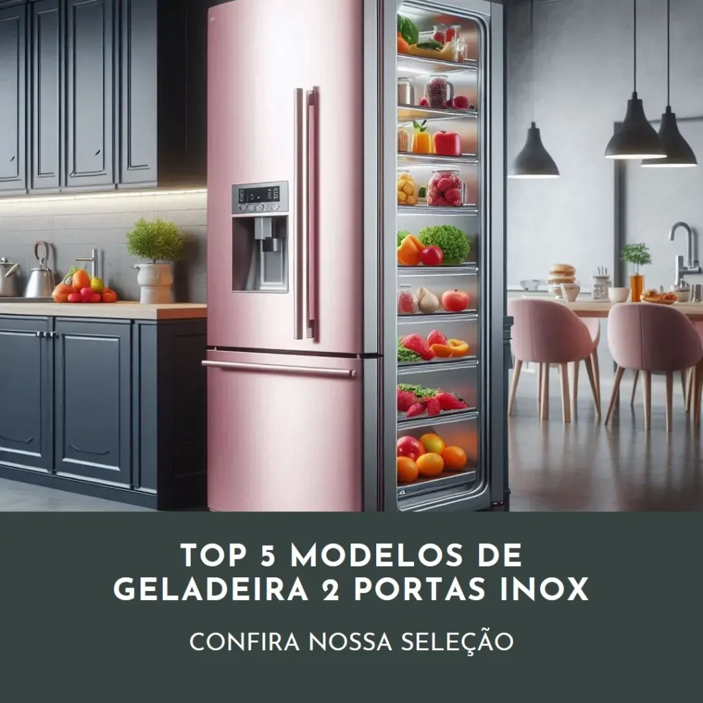 Top Cinco Modelos de  geladeira 2 portas inox