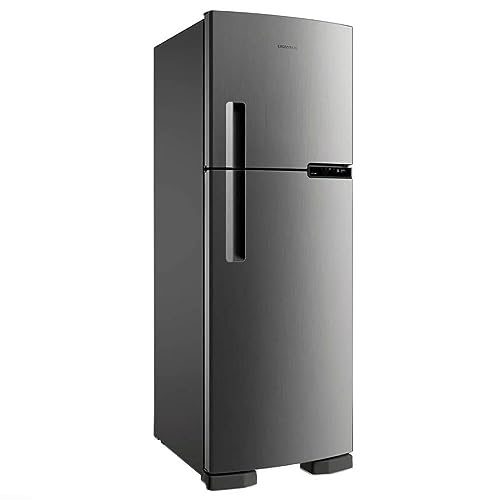 Geladeira Frost Free Brastemp Duplex 375L Cor Inox BRM44HK 220V