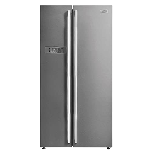 Refrigerador 528L 2 Portas Frost Free Side By Side 110 Volts, Inox, Midea