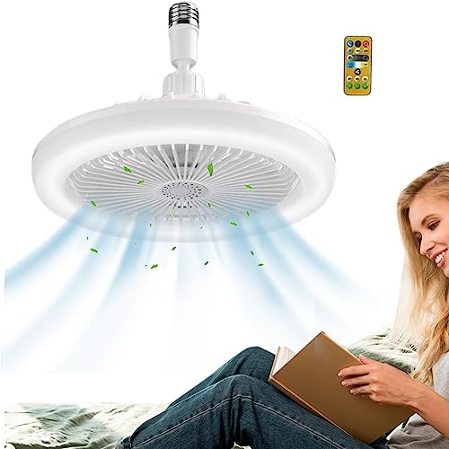 teto com luz – teto moderno 30 W com controle remoto, lâmpada ventilador LED 2 em 1, ventiladores teto com três engrenagens, teto regulável com aromaterapia para sala estar e quarto