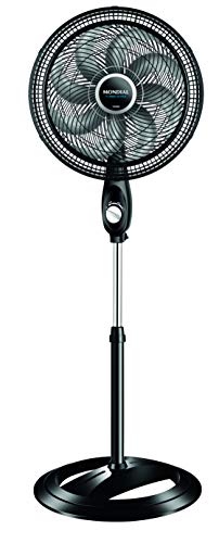 Ventilador Coluna 40cm Super Turbo 8 Pás, Mondial, Preto/Prata, 140W, 110V - VTX-40C-8P