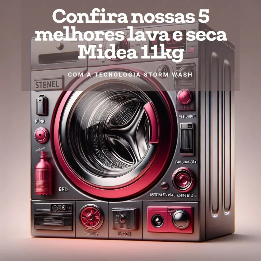 Principais 5  lava e seca Midea 11kg storm wash