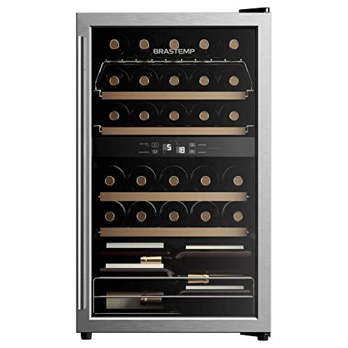 Adega Climatizada Brastemp Dual Zone 33 Garrafas Inox Bzb33beana - 127v