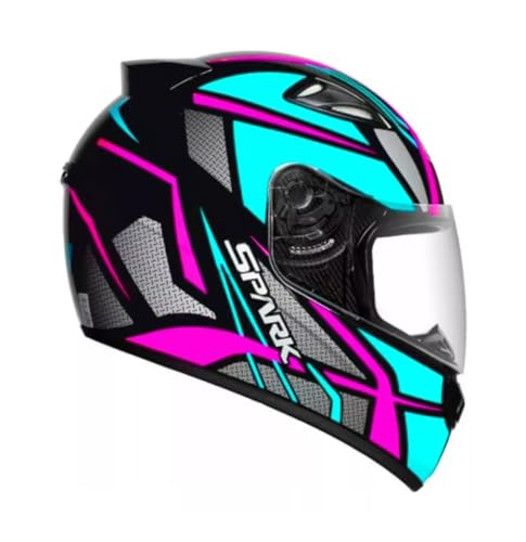 Capacete Masculino Feminino Ebf Spark Spider Rosa Tifany Brilhante (60)