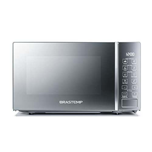 Micro-ondas Brastemp 20 Litros cor Inox Espelhado com Funções Pré-preparo - BMS20AR 110V