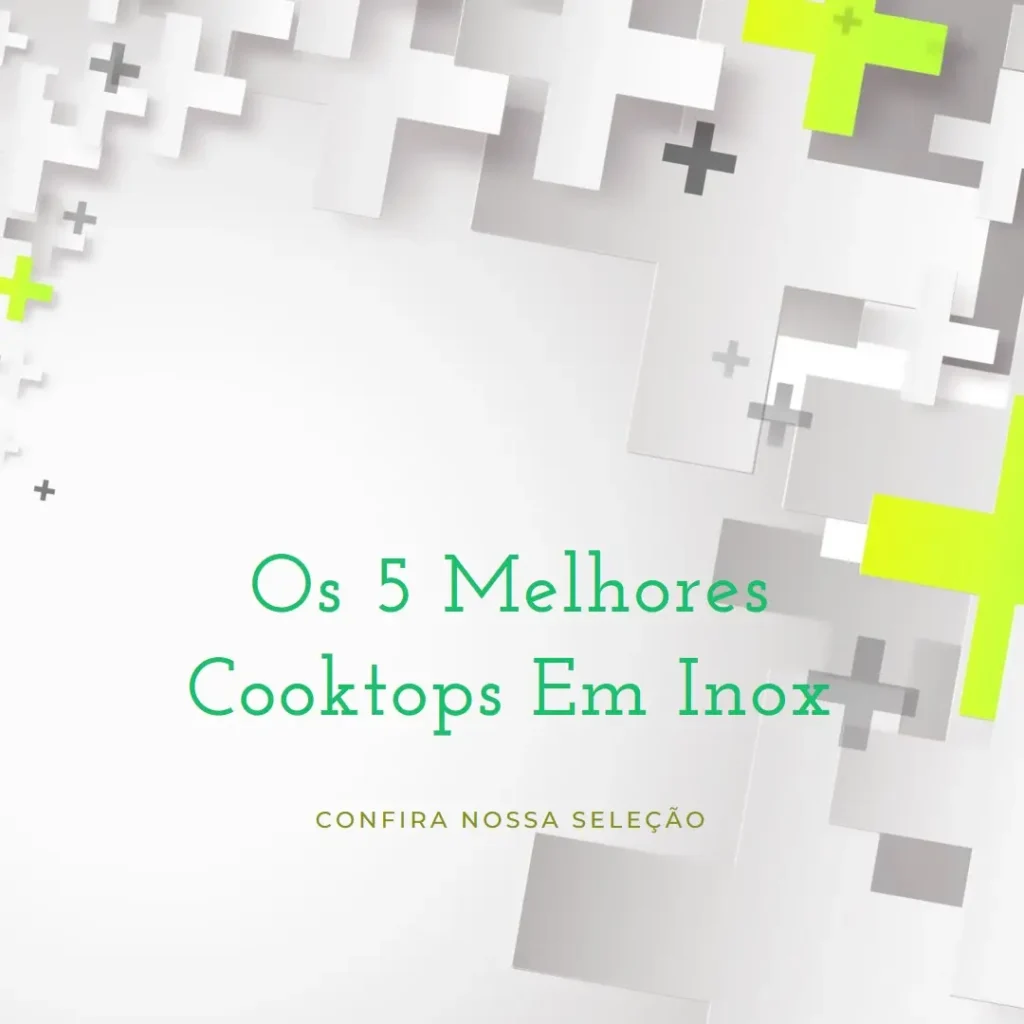 Principais Cinco cooktop em inox