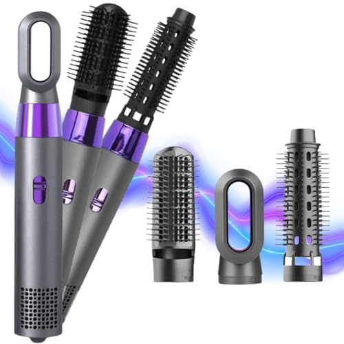 Escova Secadora de Cabelo Secador de Cabelo 5 em 1 Ar Quente Super Pontente Para Alisamento de Salão Profissional Prática Portátil