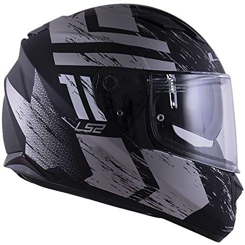 Capacete LS2 FF320 Stream Hunter Preto Fosco Titanium 56/S