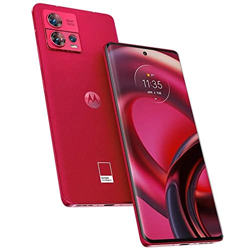 Smartphone Motorola Edge 30 Fusion 5G 256 GB 8 GB RAM Viva Magenta - Couro vegano