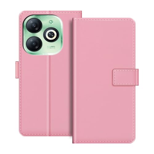 Compatível com Infinix Smart 8 4G X6525, capa magnética de couro PU com suporte para cartão e suporte, capa flip moderna para Infinix Smart 8 HD X6525 16.8 cm