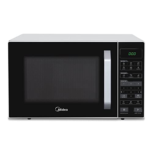 Forno Micro-ondas 35L Branco e Preto Midea 127V MXSA35P1