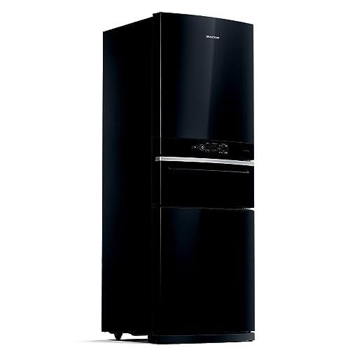 Geladeira Brastemp Inverse 3 Frost Free 419 litros cor Preta com Freeze Control Pro BRY59CE 220V