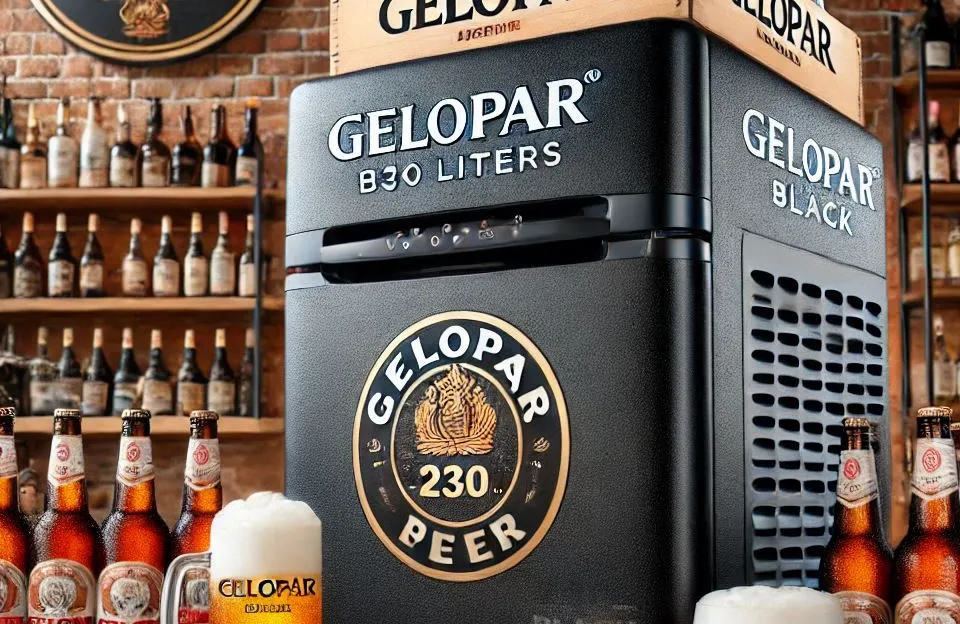 Refrigerador Vertical Cervejeira 230 Litros Frost Free Gelopar Preto