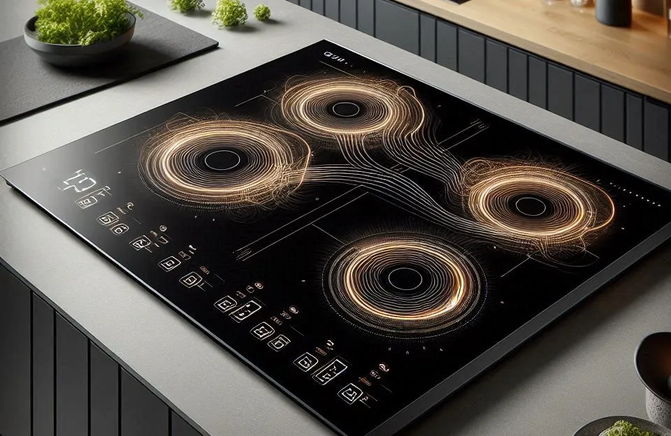 Cooktop de Indução IE8FB 4 zonas com FlexiBridge Preto 220V: Potência e Flexibilidade para Sua Cozinha