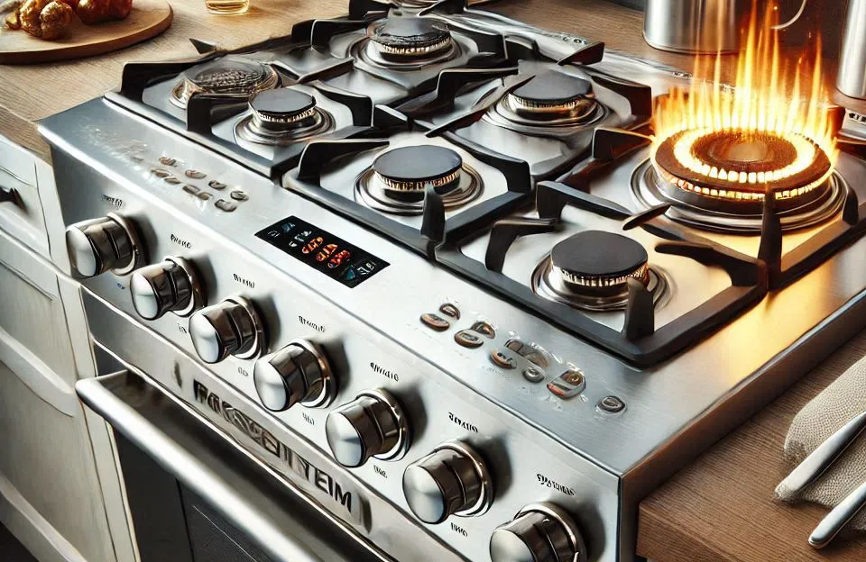 Fogão Brastemp 5 Bocas Inox com Turbo Chama e Touch Timer
