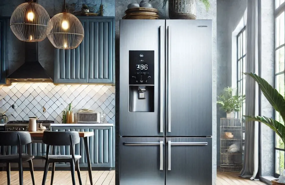 Geladeira Electrolux Frost Free Inverter 480L Efficient AutoSense 3 Portas Inox Look