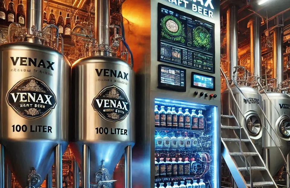 Cervejeira Venax Craft Beer 100 Litros: Controle Digital e Iluminação LED