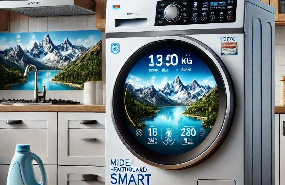 Lavadora Midea HealthGuard Smart 11kg Titanium 220V