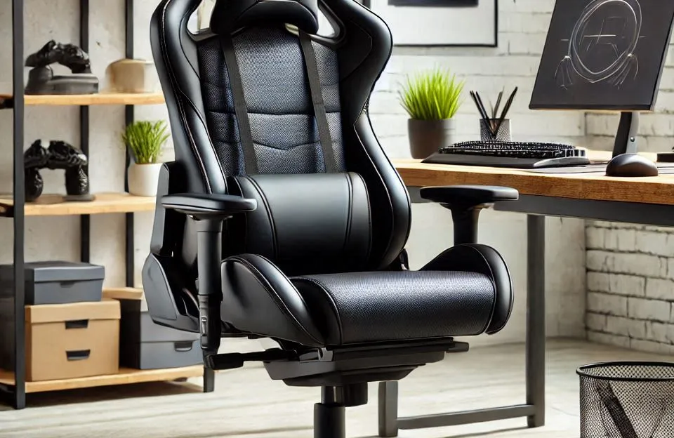 Cadeira Office DT3 Helora Black com Apoio de Cabeça 3D e Ajustes Ergonômicos