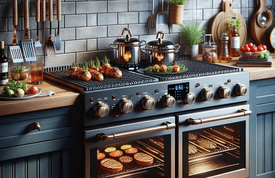 Fogão de Embutir 4 Bocas com Timer Digital Dako Diplomata Grill Style