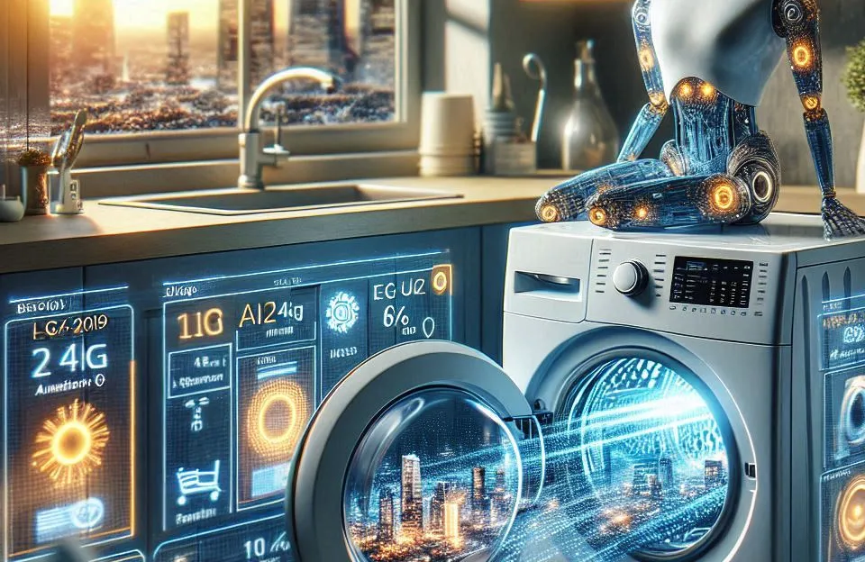 Lava e Seca Smart LG VC4 14kg com Inteligência Artificial Ai DD