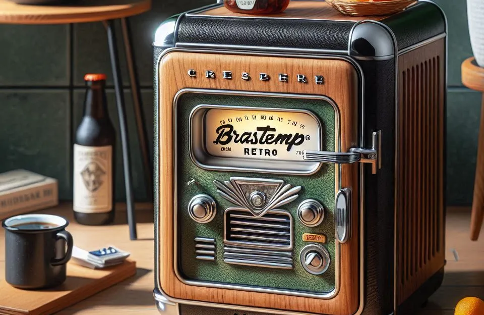 Frigobar Brastemp Retrô 76L com Design Vintage e Funcionalidade Compacta