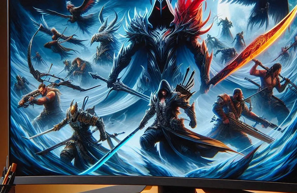 Monitor Gamer Warrior Kai 24 Pol. Curvo 144Hz MN101