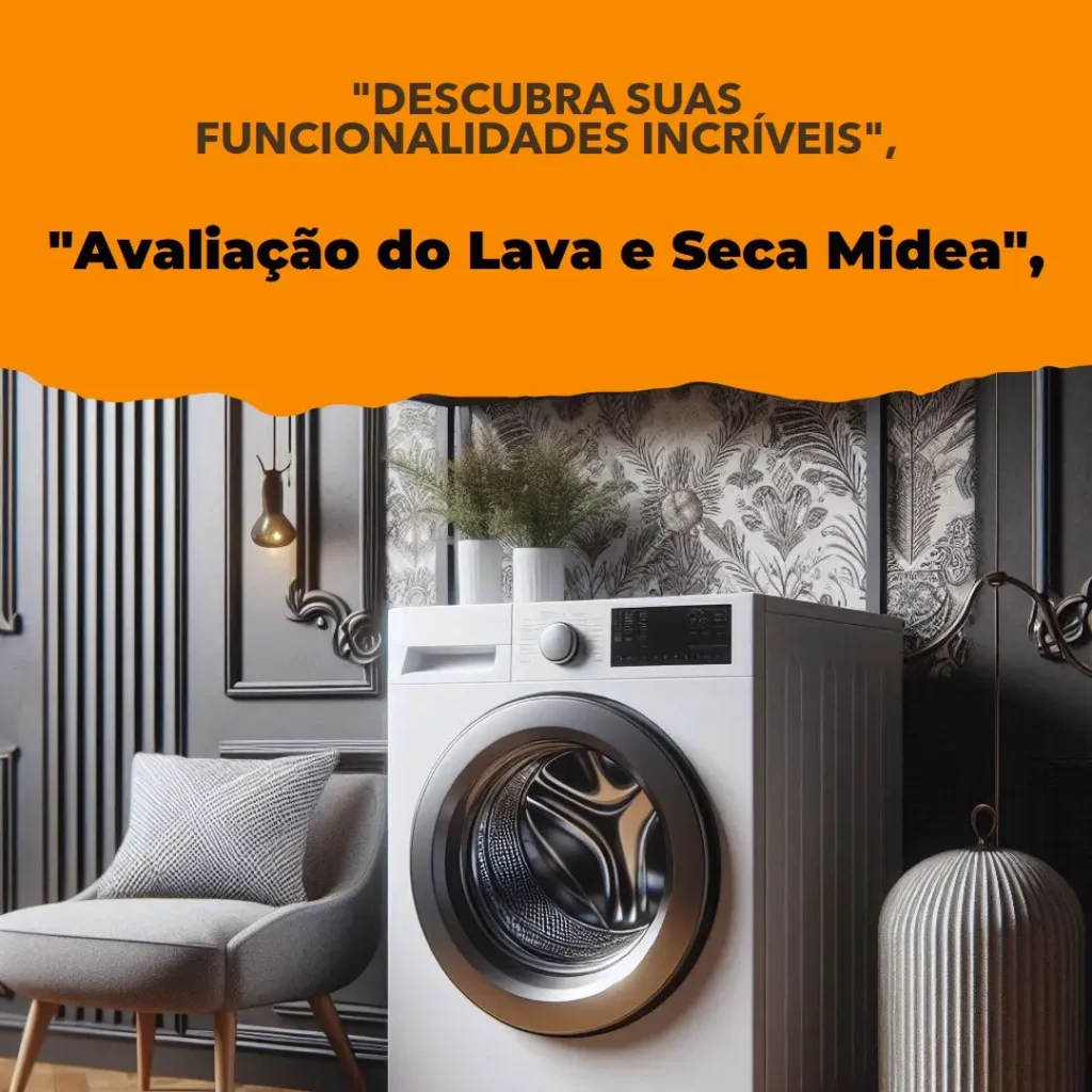 Lava e Seca Frontal 11Kg Heathguard Smart Automática Midea