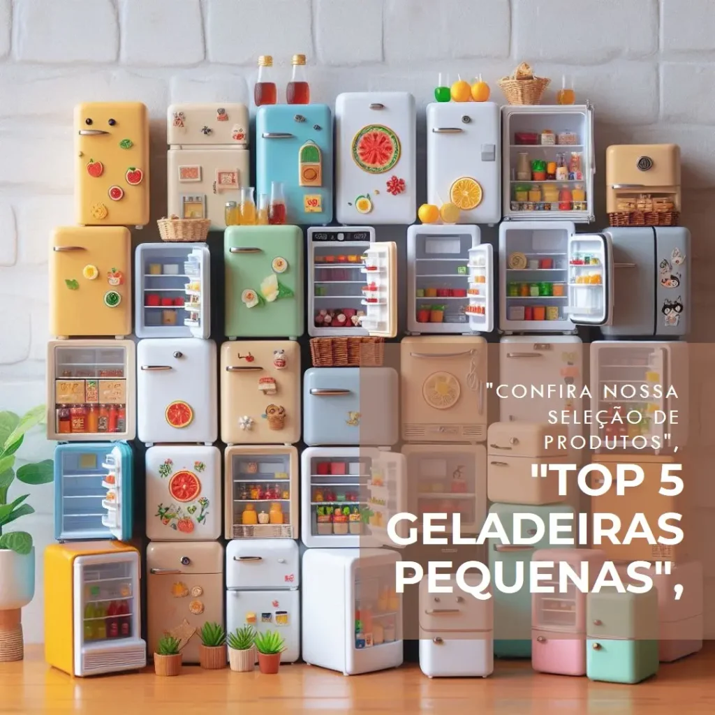 Top 5 Opções de geladeiras pequenas e baratas