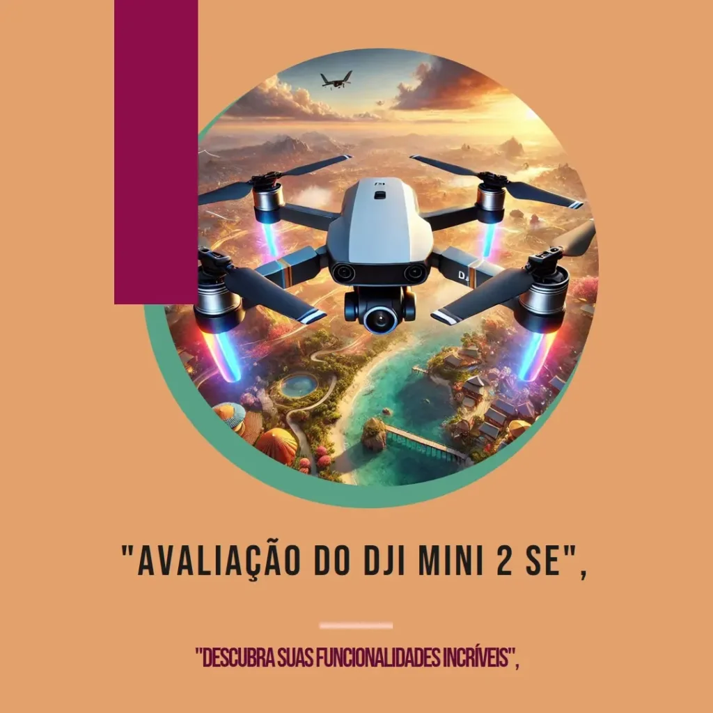 DJI Mini 2 SE Gravação em 4K – Compacto e Poderoso