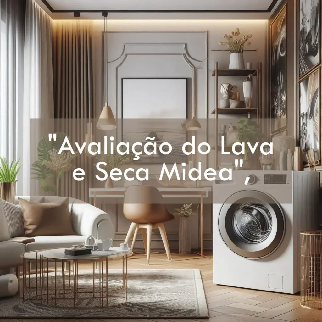 Lava e Seca 10,5kg Midea HealthGuard Titanium Conectada: Inovação e Tecnologia ao Seu Alcance