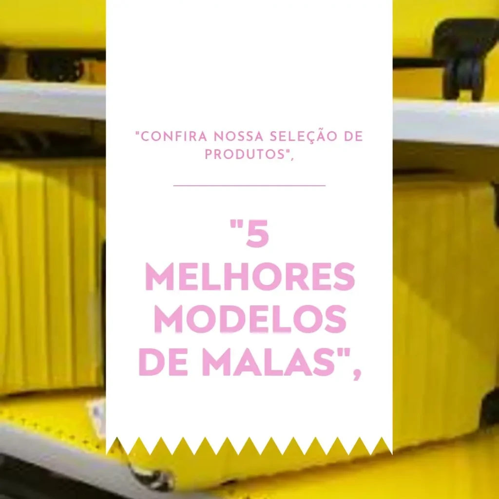 5 Melhores Modelos de  kit mala de viagem