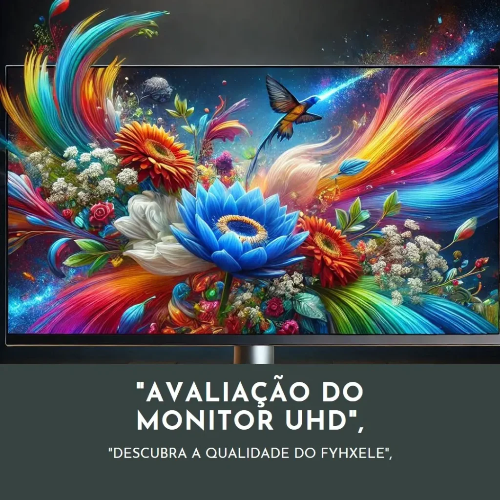 Monitor UHD FYHXele 28 Polegadas: 4K, 144Hz, 1ms e FreeSync