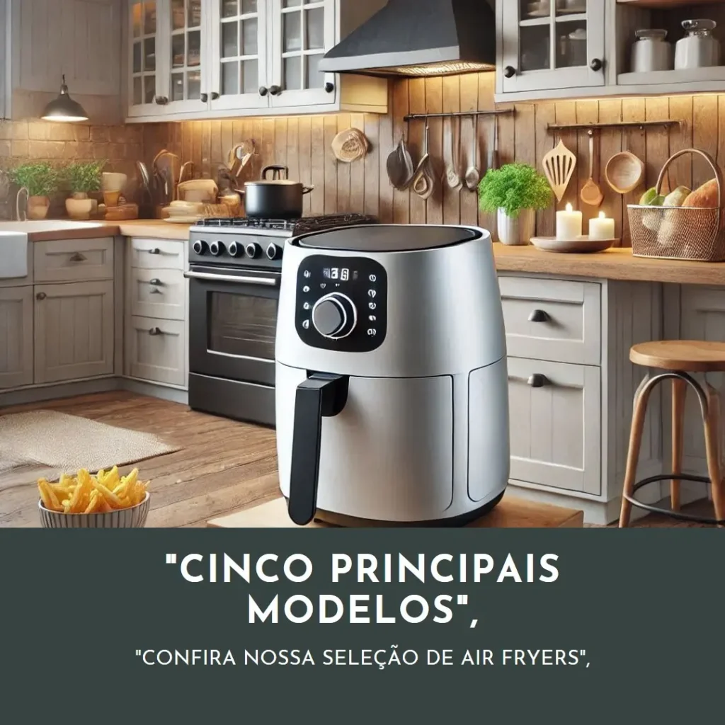 Cinco Principais Modelos de air fryer Midea