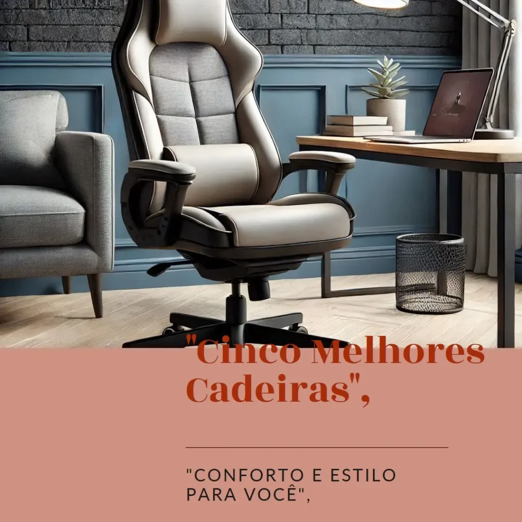 Cinco Melhores Modelos de cadeira de escritório confortável