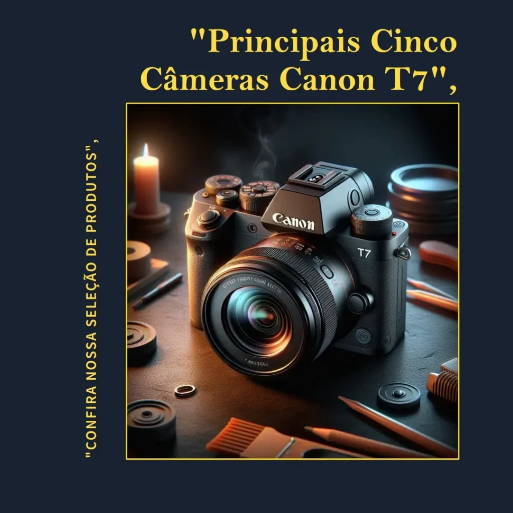 Principais Cinco camera fotografica Canon t7