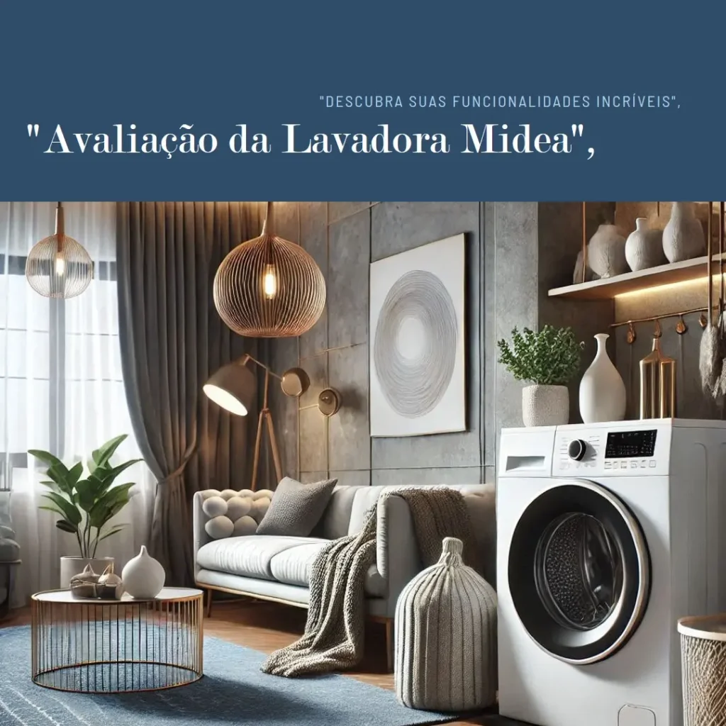 Lavadora Midea HealthGuard Smart 11kg Titanium 220V
