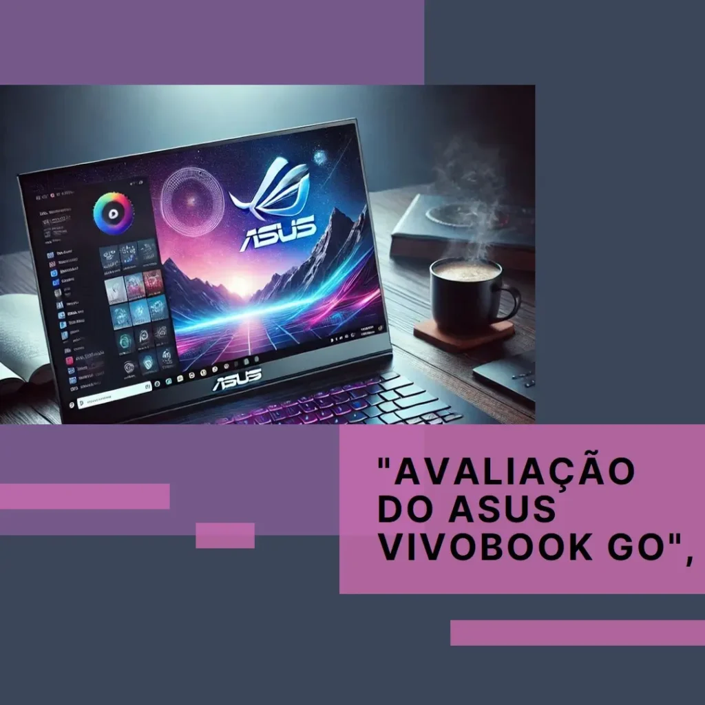 Notebook ASUS VivoBook Go 15, Ryzen 5, 8GB, SSD 512GB e Tela FHD