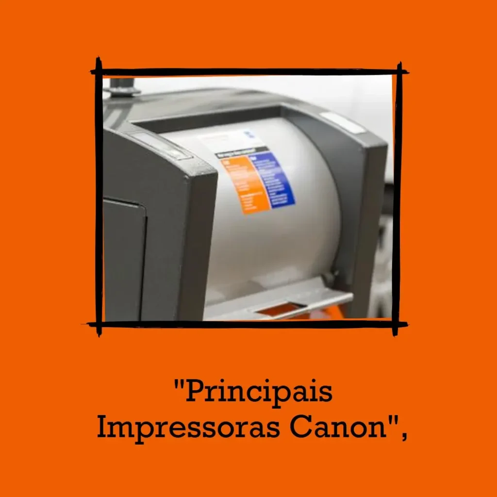 Principais Cinco impressora Canon