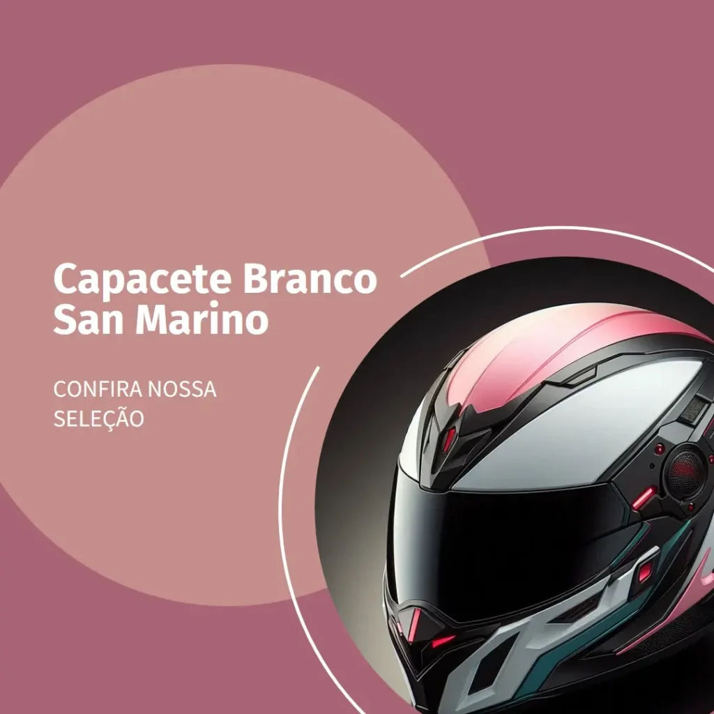 Principais 5 san marino capacete branco