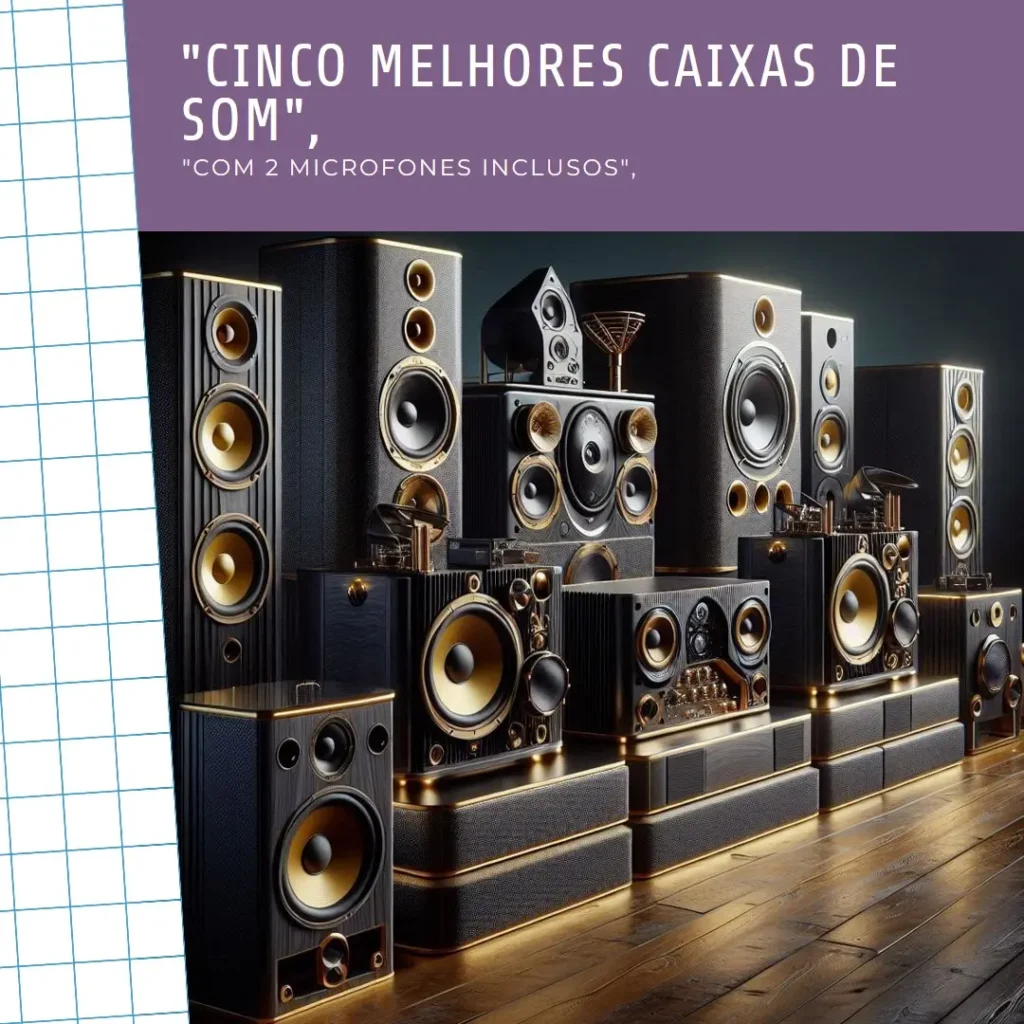 Cinco Melhores Modelos de caixa de som com 2 microfones