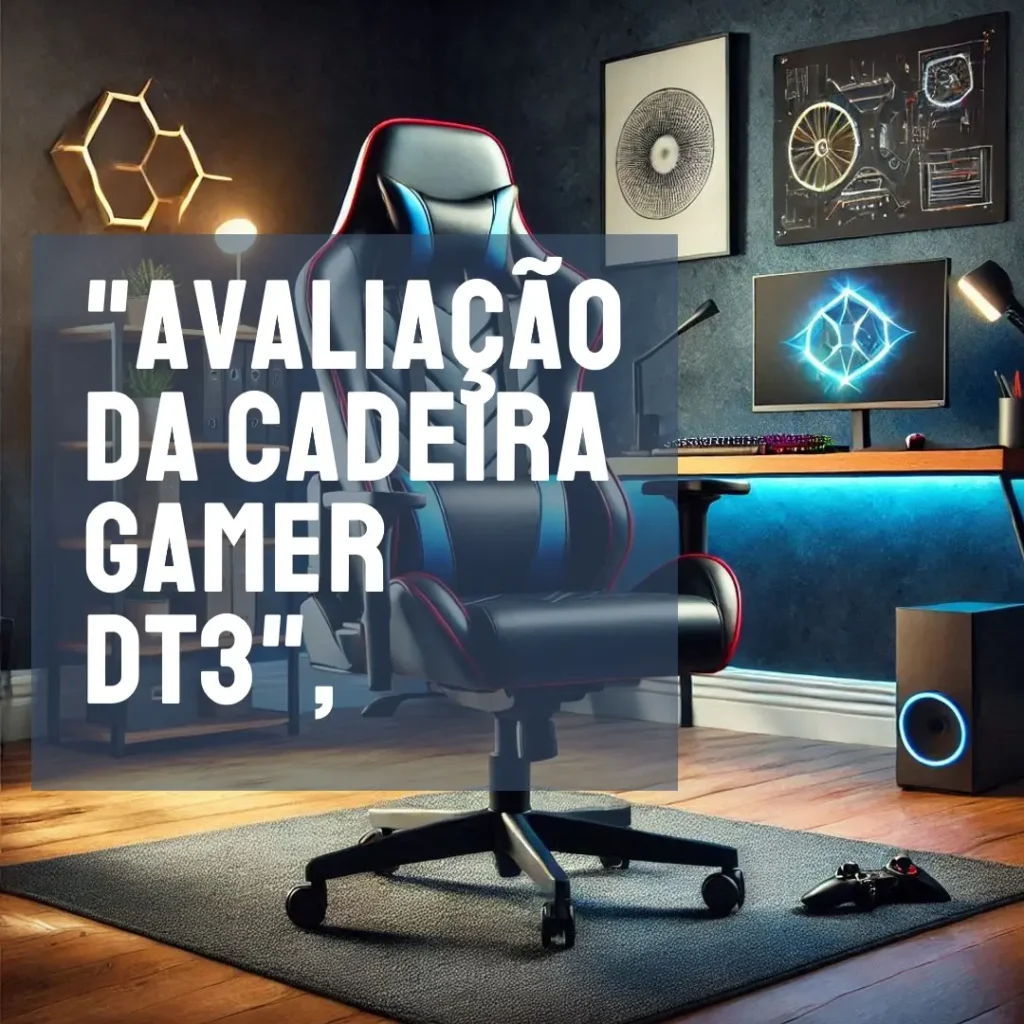 Cadeira Gamer DT3 Nero: Conforto e Desempenho para Longas Sessões