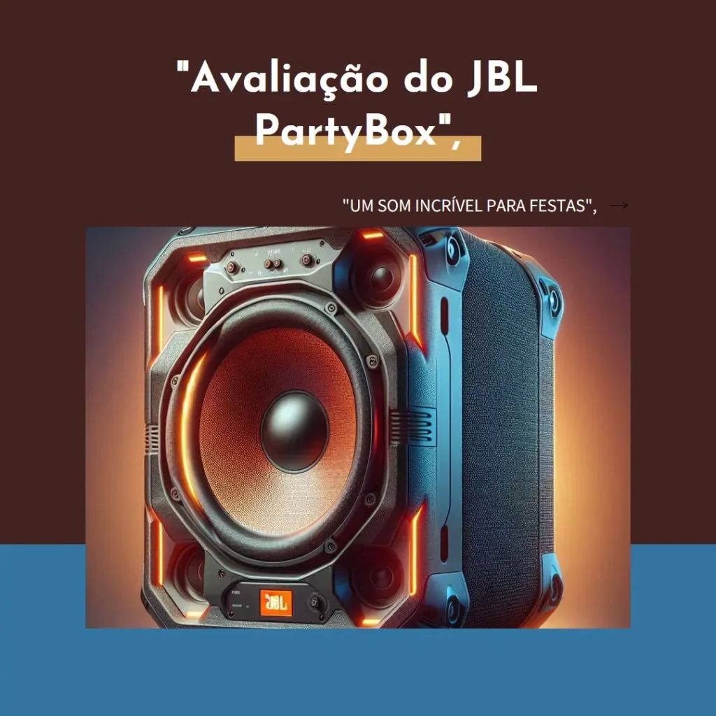 JBL PartyBox Encore - Caixa de Som Bluetooth com Microfone