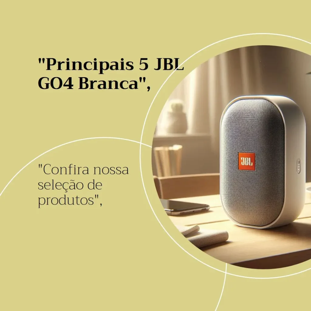 Principais 5 JBL GO4 branca